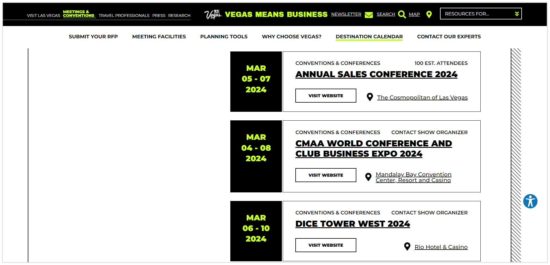 Vegas Means Business イベント