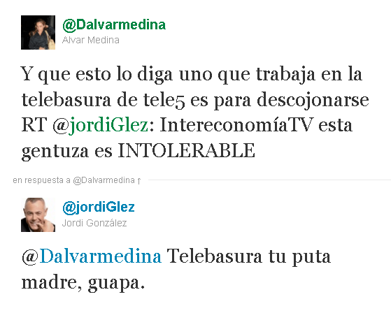 Tuit de Jordi González